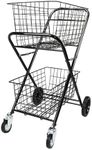 Heavy Duty Double Basket Shopping T