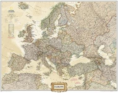 National Geographic Europe Wall Map - Executive (Enlarged: 46 x 35.75 in) (National Geographic Reference Map)