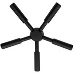 WAH LIN PARTS 5 Spoke Gun Safe Handle, Black Heavy-Duty Handle fits Most Fireproof Rifle Safe, Gun Cabinets, Depository Safes, Strong Box, Gun Safes and Vault Doors