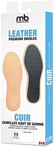 Moneysworth and Best Shoe Care Leather Insole, Tan, Women's Size 8-9/Men's Size 6-7