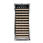 Whynter BWR-1002SD 100 Built-in or Freestanding Stainless Steel Compressor Large Capacity Wine Refrigerator Rack for Open LED Display, Black-100 Bottle, Black