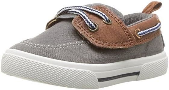 carter's Boys' Cosmo Casual Slip-on Sneaker, Grey, 2 M US Little Kid