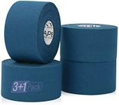 OK TAPE Athletic Sports Tape（4 Packs) - 45ft Per Roll Very Strong Tape for Athlete & Sport Trainers & First Aid Injury Wrap, Perfect for Fingers Ankles Wrist on Bat, Hockey Stick - Dark Blue