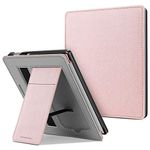 FINTIE Stand Case for All-new Kindle Oasis (10th Generation, 2019 Release & 9th Generation, 2017 Release) - Premium PU Leather Protective Sleeve Cover with Card Slot and Hand Strap, Rose Gold