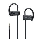 JAYINE Wired in-Ear Earbuds with Microphone Wired Earphones for Running Sports Workout, Stereo Sound Headphones with Over Ear Hook,Compatible with Smartphone Laptop Tablet Most 3.5mm Jack