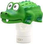 WWD POOL Pool Chlorine Floater, Floating Pool Chlorine Dispenser (Alligator), Fits 1 and 3 Inch Tablets for Large and Small Pools, Spa, Hot Tub