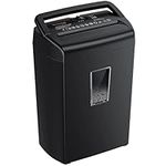 Bonsaii 10-Sheet Home Shredder, Cross Cut Paper Shredder, Shred Credit Card/Staples/Clips, Small Office Shredder Machine with 21L Wastebasket & Transparent Window, Black, C209-D, Upgrade Version