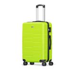 Strenforce Carry On Luggage Lightweight Durable ABS Suitcase with Spinner Wheels TSA Lock 20 Inch,Apple Green