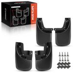 A-Premium Set of 4PCS Mud Flaps Splash Guards Mudguards Mudflaps with Hardware Kits Compatible with Toyota Tacoma 2005-2015 Pickup, (with Fender Flares), Front and Rear (Driver & Passenger Sides)