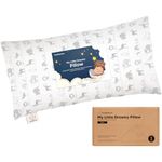 Buddy Toddler Pillow with Pillowcase - 25x45 My Little Dreamy Mini Pillow, Toddler Pillows for Sleeping, Kids Pillow, Small Pillows, Travel Pillows for Sleeping,Toddler Bed Pillows,Age 2-5 (Savannah)