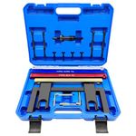 ZKTOOL Engine Camshaft Alignment Locking Timing Tool Kit Compatible for BMW 2.5 3.0 N51 N52 N53 N54 N55 E60 E61 E63 E64 E65, Crankshaft Flywheel Setting Tool Set, Timing Chain Belt Tensioning Tool