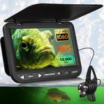 FishPRO [2024 Upgrade ] 7'' Underwater Fishing Camera - [HD 1080P] Ice Fishing Camera Underwater w/10,000mAh, IR & LED for Dark, USB-C Port, Portable Ice Fishing Fish Finder for Ice Lake Fishing