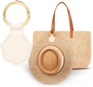 Magnetic Hat Clip for Travel, Stylish Hands-Free Bag, Purse, Luggage, and Backpack Clip-On Holder for Sun and Wide Brim Hats (Ivory)