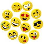 16" Emoji Party Pack Inflatable Beach Balls - Beach Pool Party Toys (12 Pack)