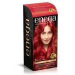 ENEGA� Creme Hair Color Flame Red (100ml) With Argan Oil & Green Tea Extract - Pack of 1