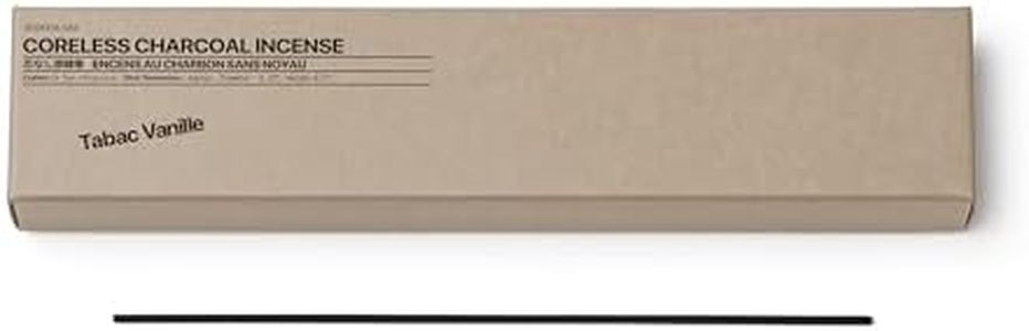 sesneslabs Tabac Vanille Coreless Pure Incense Sticks, Clean-Burning, Niche Tobacco Leaf, Vanilla, Dry Fruits, Spices Scented, Hand-Dipped, 1 Hour Burn Time, 20 Sticks, Bamboo Charcoal-Based