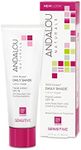 Andalou Naturals 1000 Roses Daily Shade Facial Lotion with SPF 18, 2-in-1 Hydrating & Soothing Moisturizer & Face Sunscreen, Broad Spectrum Protection, Hypoallergenic for Sensitive Skin, 2.7 Fl Oz