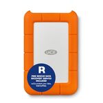 LaCie Rugged USB-C 2TB — shock‑resistant, USB‑C Portable External Hard Drive, 2.5‑inch, for Mac & Windows — Rescue Data Recovery included