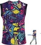 HolyElks Youth Padded Protective Shirt, Chest Rib Protector Heart Guard Sternum Shirt for Baseball Football Paintball (Pink, Youth-M)