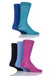 SockShop Men's Patterned Bright Colourful Natural Bamboo Socks Various Designs for Everyday Wear Size 7-11 Pack of 5 Fresh 7-11