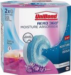 UniBond AERO 360° Moisture Absorber Lavender Garden Refill Tab, aromatherapy, ultra-absorbent and odour-neutralising, for AERO 360° Dehumidifier, Condensation Absorbers, Twin Pack (2 x 450g)