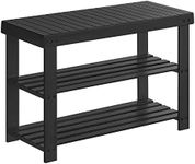 SONGMICS Shoe Rack Bench, 3-Tier Ba