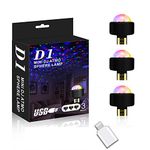 YSSHUI Mini Disco Ball Light, Sound Activated Multi-Coloured Disco Ball Light（USB Operated）,Car Decoration Light,Led Stage Light,Christmas Lights,Party Light