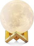 DS Living Moon Lamp 16 Multi Colour USB Night Light Kids Dimmable LED 3D with Remote Control (8CM Moon Lamp)