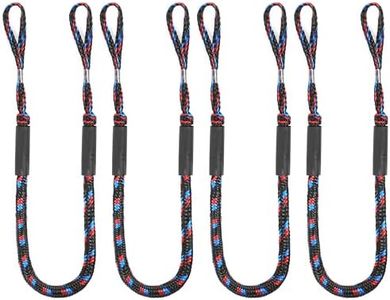 Ciweisah Boat Bungee Dock Lines Marine Mooring Rope Bungee Cord Docking Lines for Boat Docking Ropes for Kayak,Pontoon,Canoe (4 Pack,4 feet to 5.5 feet)