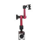 Oudtinx Red Adjustable Magnetic Base Holder for Digital Dial Indicator