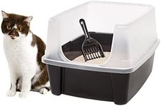 IRIS USA Large Cat Litter Box with 