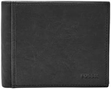 Fossil Men's RFID Flip ID Bifold Wallet, Ingram Black, One Size