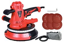 IBELL Dry Wall Sander DS25-80, 1300W, Copper Armature, Sanding Dia 215mm (8.5") 1400-2600RPM with 10 Hole Vacuum and LED Light