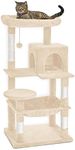 Floofi 118cm Cat Tree with Cat Cond