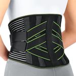 YAHA Back Support Belt for Lower Back Pain Relief for Women/Men with Lumbar Pad, Back Brace with 7 Stays for Heavy Lifting, Sedentariness, Breathable Lumbar Support for Herniated Disc, Sciatica - XXL