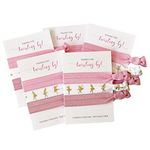 Ballerina Party Favours, Hair Ties Bracelets, Ballet Recital Gifts, Birthday Decorations and Supplies (5 Pack)