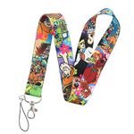 Cartoon Cute Anime Lanyard Keychain, ID Badges Lanyard, Key Lanyard for ID Card Holder, Cell Phone Case (No Card A)