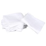 Lula Cotton Muslins Baby Towel-(Pack of 5)-50 CM x 70 CM -White