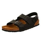 Birkenstock Milano, unisex-adult Ankle Strap Sandals, Black, 4.5 UK (37 EU)