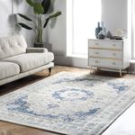 nuLOOM Persian Verona Distressed Area Rug, 8' x 10', Blue