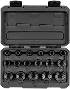 TEKTON 1/2 Inch Drive 12-Point Impact Socket Set, 17-Piece (5/16-1-1/4 in.) | SID92336