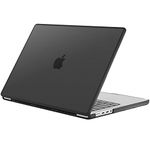 ProCase for MacBook Pro 16 Inch 2023 2022 2021 (M3 A2991 /M2 A2780 /M1 A2485), Translucent Hard Shell Cases Shockproof Cover for MacBook Pro 16" -Black