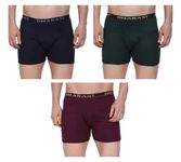 IWEAR TRENDZ Dharani Mens Rib Pocket Trunks Cotton Underwear (Pack of 03) (Colours May Vary) (XL) Assorted