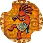 Thirstystone Kokopelli Car Cup Holder Coaster, 2-Pack