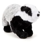 Zappi Co Broady the Badger: Eco-Friendly Soft Plush Toy (22cm) - 100% Recycled, Machine Washable, Cuddly Stuffed Animal for Babies & Kids - Perfect Nursery Gift