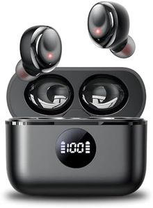 DUILEG Wireless Earbuds, Bluetooth 5.3 Headphones 50H Playtime with LED Digital Display Charging Case, IPX7 Waterproof in-Ear Earbuds HiFi Stereo Sound Earphone with Mic for Phone Computer Laptop
