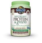 Garden of Life Raw Organic Protein & Greens - Chocolate 610.0 Gram Chocolate. Packed with 20g of protein, 6 veggies and 1g sugar. A delicious protein boost from organic sprouted brown rice, organic pea & organic chia, plus a blend of nutrient-rich gree...