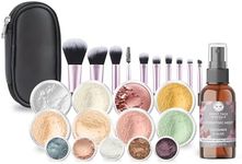 ULTIMATE KIT (FAIR 1) Full Size Mineral Makeup Set Matte Foundation Kit Bare Face Sheer Powder Cover