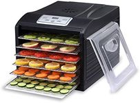 BioChef Arizona Sol 6 Tray Food Dehydrator, BPA Free, Stainless Steel, Black, One Size