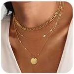 Cuzmly Layered Gold Necklaces for W